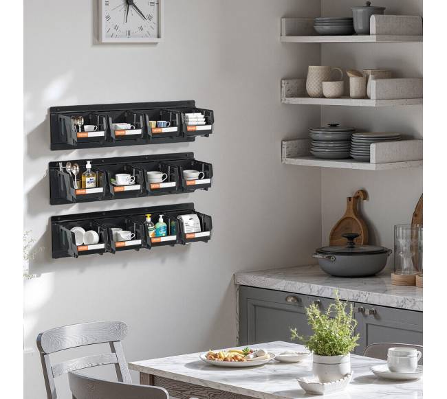 Sieniniai laikymo konteineriai, 12 plastikiniai7