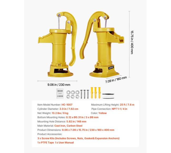 Šulinio rankinė vandens pompa6