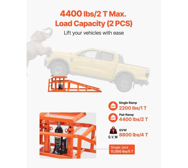 Hidrauliniai automobilių keltuvai, 2 vnt, 5T3