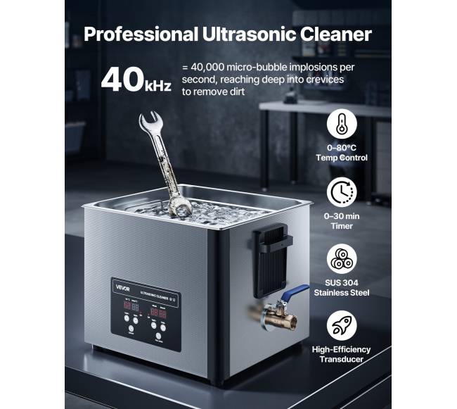 15L ultragarsinis valiklis dalims ir įrankiams1