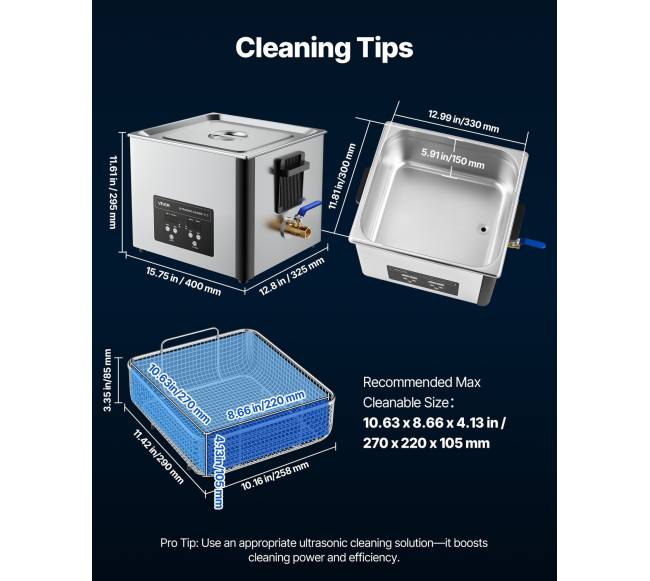 15L ultragarsinis valiklis dalims ir įrankiams6