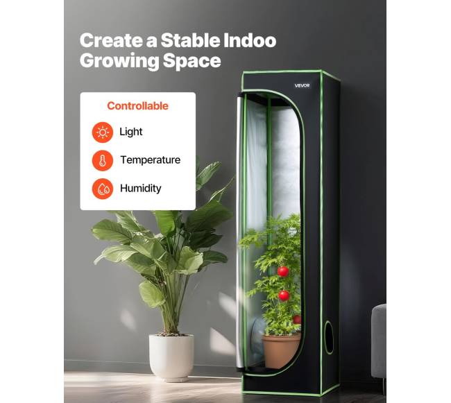 Vidaus auginimo palapinė, 40 x 40 x 160 cm1