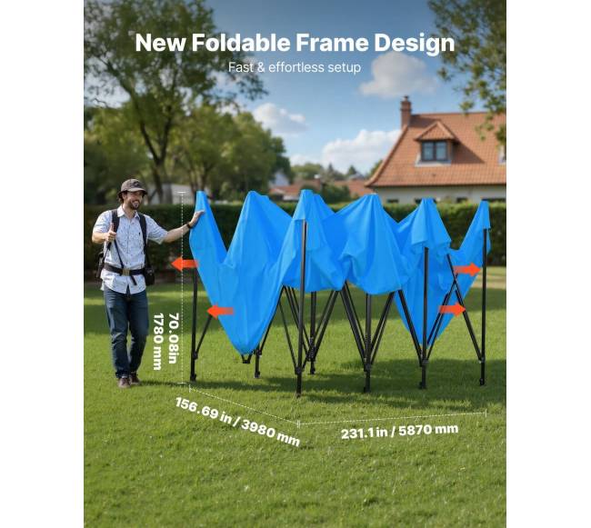 Nešiojamas purškimo palapinės tentas, 587 x 398 x 178 cm1