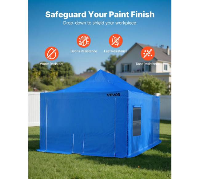 Nešiojamas purškimo palapinės tentas, 587 x 398 x 178 cm4