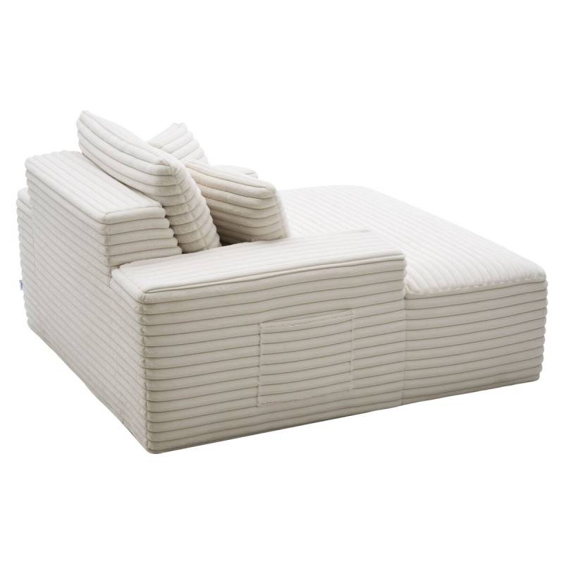 Modernus fotelis-gultas su pagalvėmis0