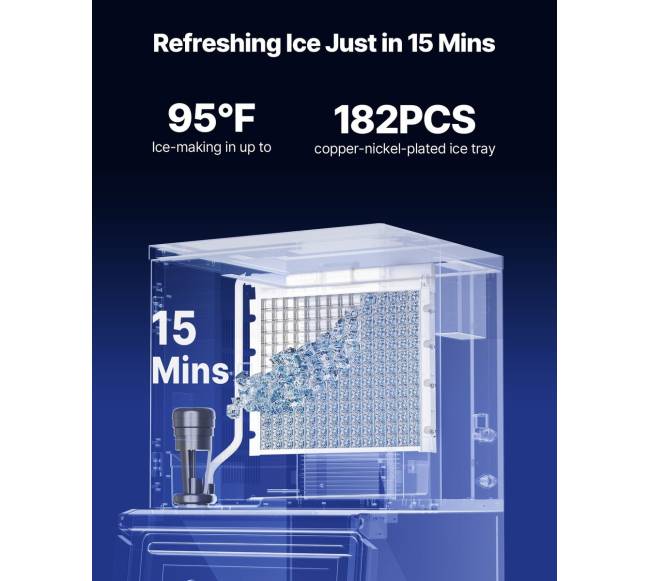 Komercinis ledo gaminimo aparatas 181 kg per dieną1