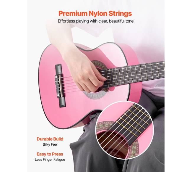 Klasikinė gitara, 780 mm, su priedais pradedantiesiems2