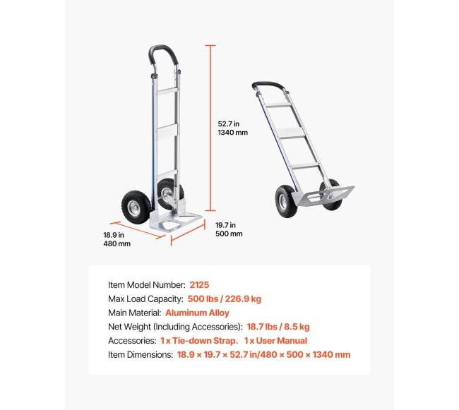 Vežimėlis kroviniams su neslystančiais ratukais6