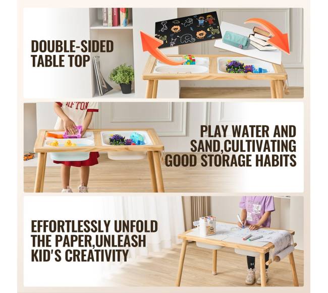 Vaikų sensorinis stalas smėliui ir vandeniui2