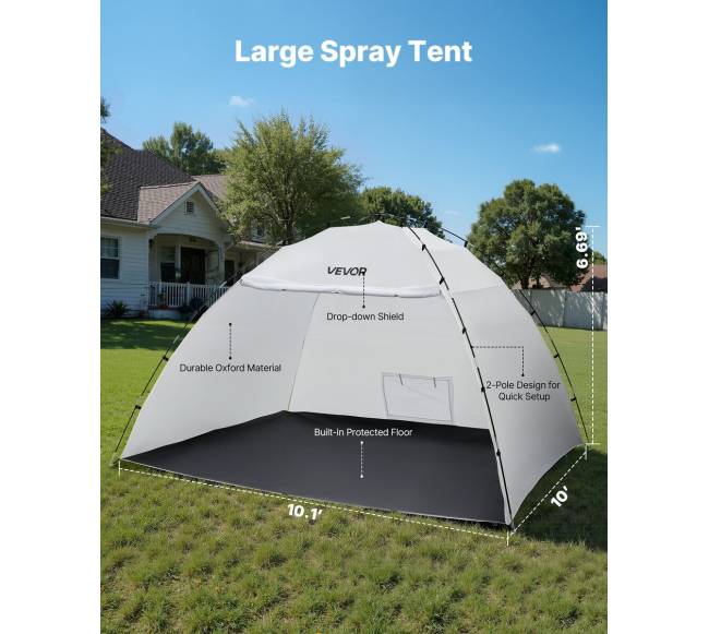 Nešiojamasis dažymo palapinė, 295 x 292 x 202 cm1