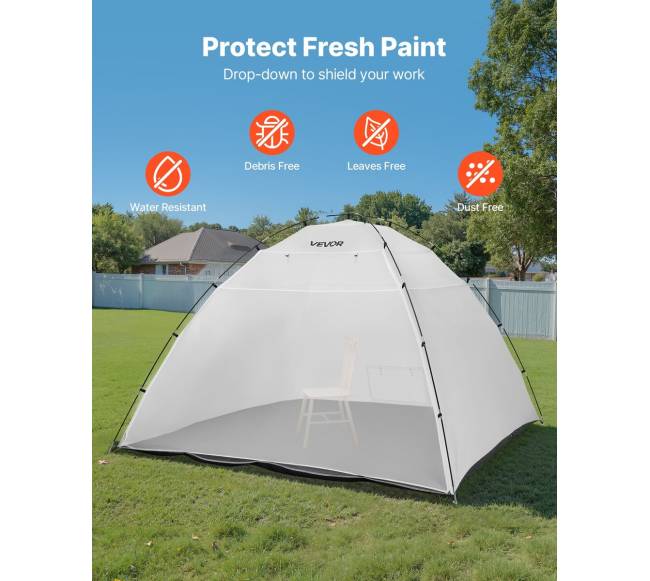 Nešiojamasis dažymo palapinė, 295 x 292 x 202 cm4