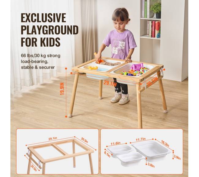 Vaikų sensorinis stalas smėliui ir vandeniui3