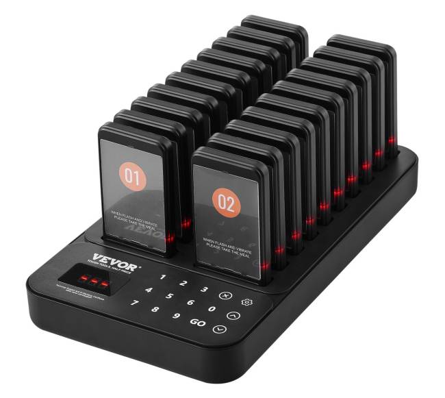 Restoranų belaidė skambinimo sistema0