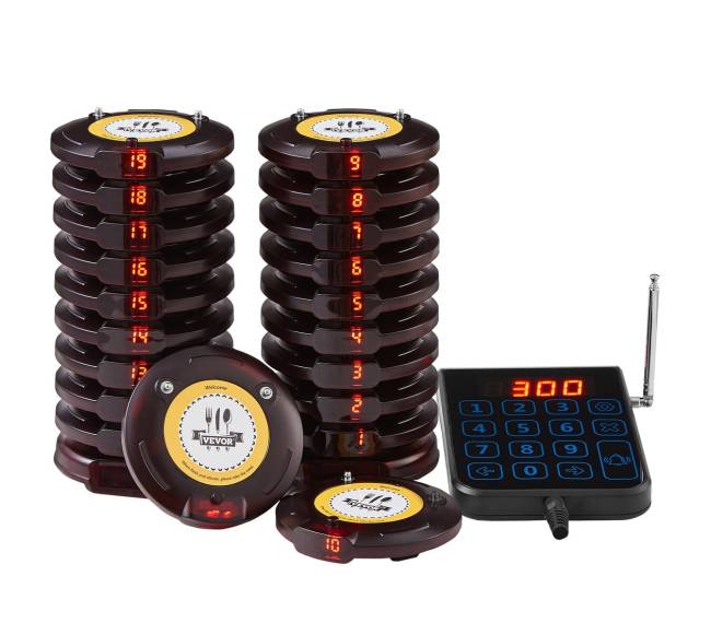 Bevielė restoranų eilės sistema, 500 m diapazonas0