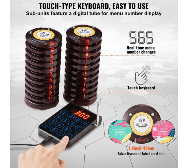 Bevielė restoranų eilės sistema, 500 m diapazonas2