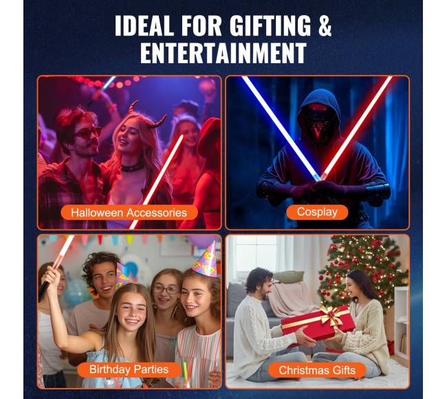 Šviesos kardų rinkinys su spalvomis ir garsais2