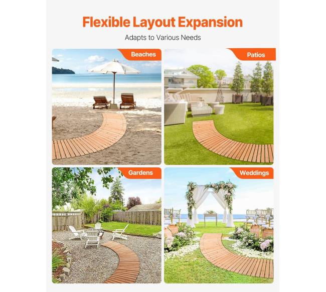 Medinis sodo takas, 244 cm x 43 cm5