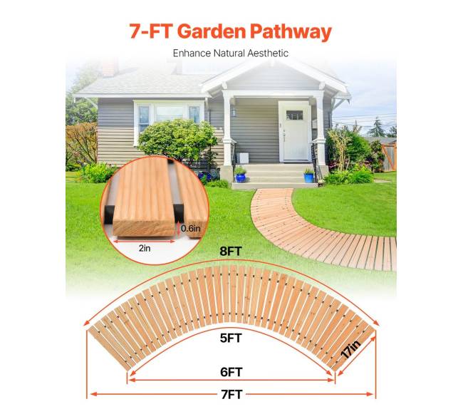 Medinė sodo takas 2.13 m x 43 cm1