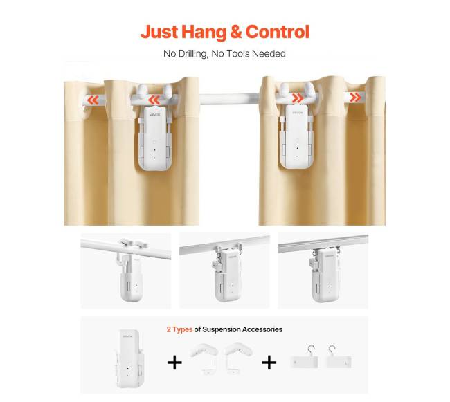 Automatinis užuolaidų atidarytuvas, 2 vnt.1