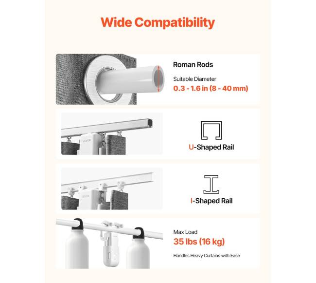 Automatinis užuolaidų atidarytuvas, 2 vnt.2