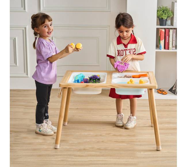 Vaikų sensorinis stalas smėliui ir vandeniui7