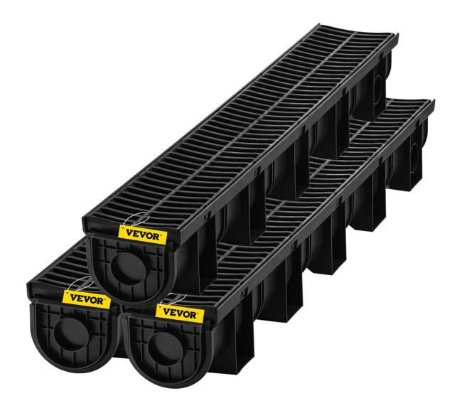 drenažo kanalų rinkinys su plastikine grotele9