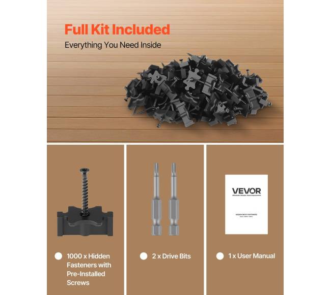 1000 vnt. paslėpti terasos tvirtinimo elementai kompozitui5