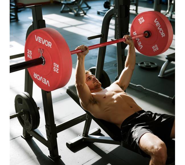 220 cm štanga su 2 colių diskais7