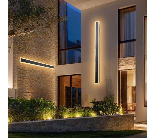 Išoriniai sieniniai šviestuvai, 2 vnt., 1200 mm juosta0