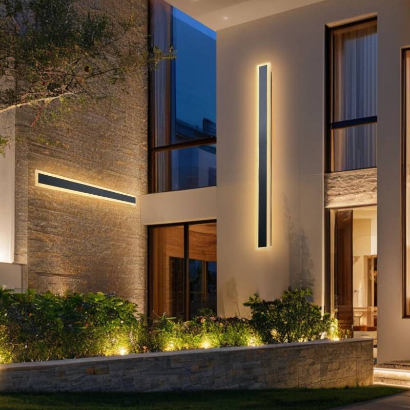 Išoriniai sieniniai šviestuvai, 2 vnt., 1200 mm juosta0