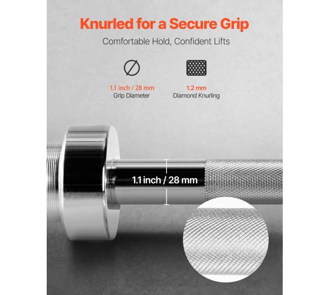 6 pėdų štanga, suderinama su 2 colių svoriais3