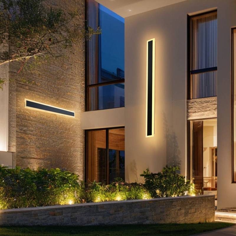 Lauko sieniniai šviestuvai, 2 vnt., IP65, 3000K0