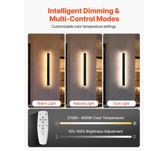 Lauko sieniniai šviestuvai, modernūs, 2 vnt., IP655