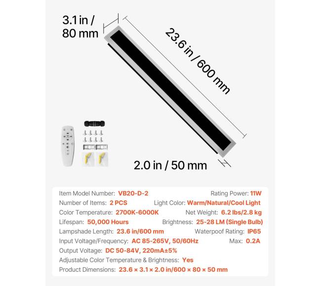Lauko sieniniai šviestuvai, modernūs, 2 vnt., IP656