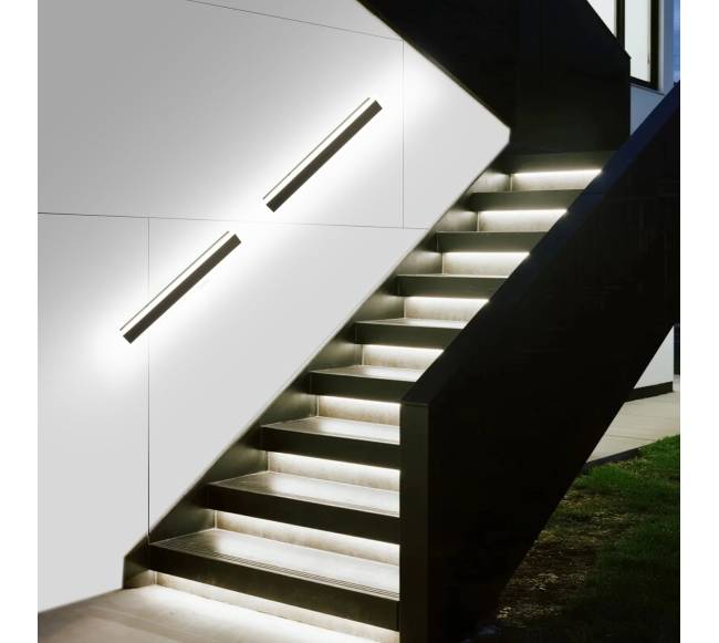 Lauko sieniniai šviestuvai, modernūs, 2 vnt., IP657