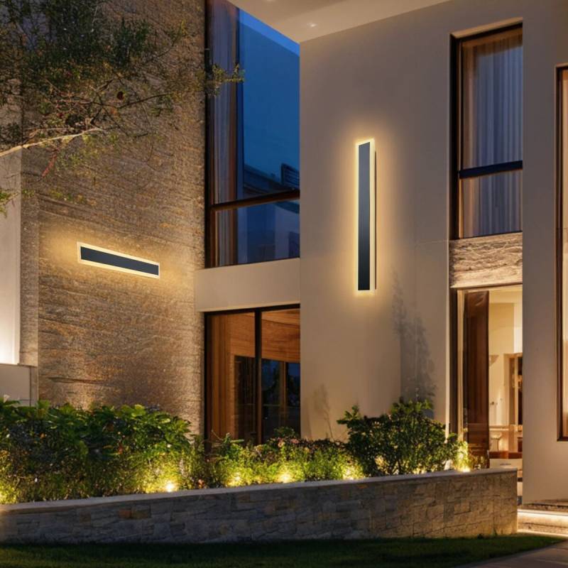 Lauko sieninis šviestuvas, 600 mm, šiltai baltas0