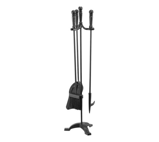 Židinio įrankių rinkinys, 4 dalių su stovu8