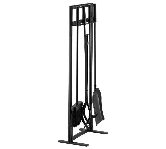 Židinio įrankių rinkinys su laikikliu, juodas8