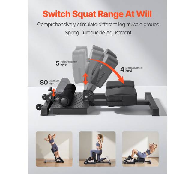 Sissy pritūpimų įrenginys kojų treniruotėms3