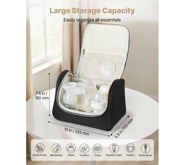 Nešiojama pientraukio rankinė su kilimėliu3