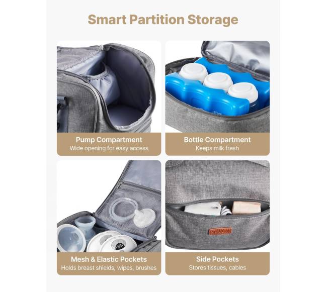 Krūtų siurblio krepšys su ledo paketu4