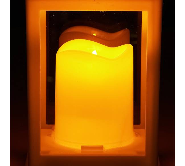 12 vnt. dekoratyviniai žibintai su LED žvakėmis10