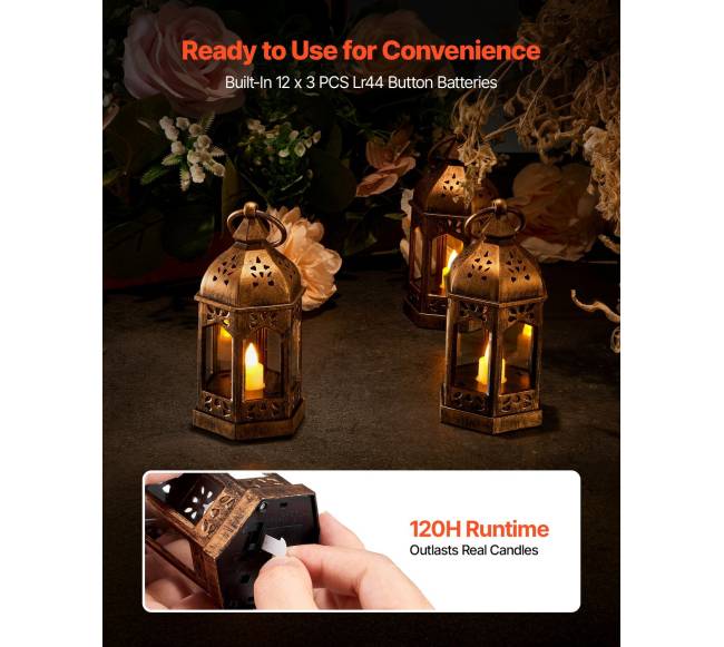 12 vienetai dekoratyvinių žibintų rinkinys3