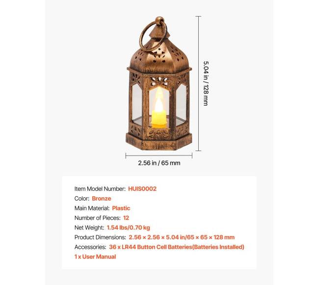 12 vienetai dekoratyvinių žibintų rinkinys6