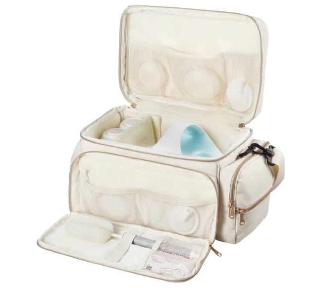 Krūtinės siurblio krepšys su vandeniui atsparia kilimėliu9