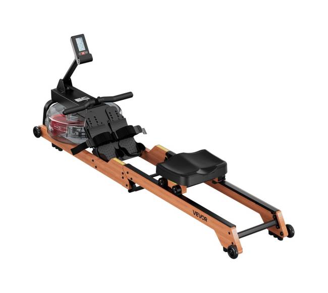 Medinė vandens irklavimo mašina su LCD ekranu8