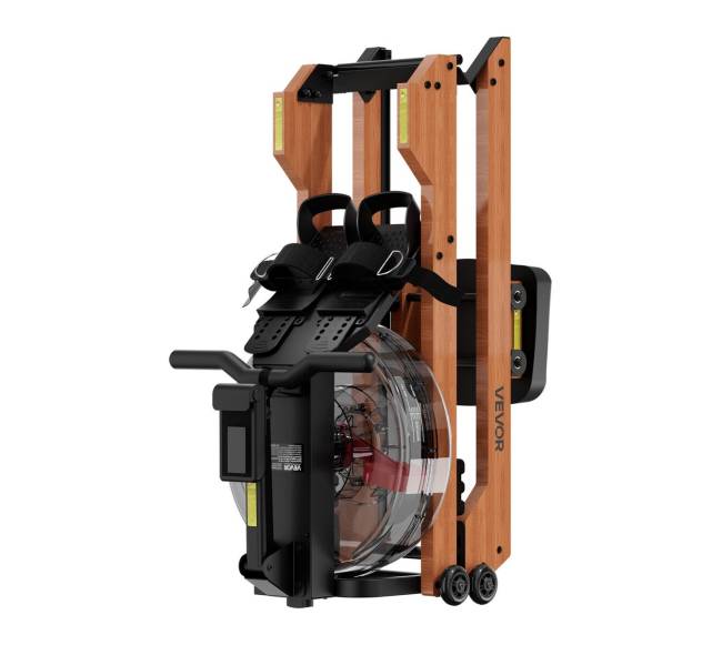 Medinė vandens irklavimo mašina su LCD ekranu9