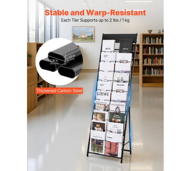 Brošiūrų stovas su 20 kišenių2