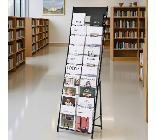 Brošiūrų stovas su 20 kišenių7