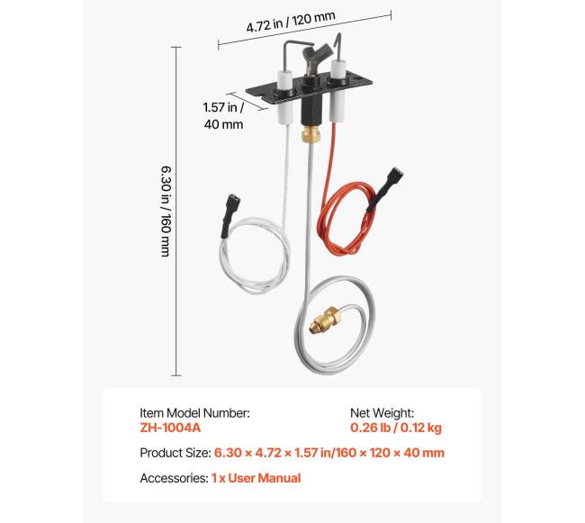 Dujų uždegimo mazgas Heatilator, Heat & Glo6